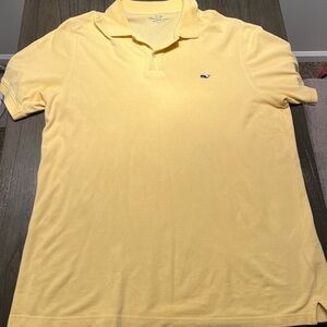 Vineyard Vines Men's Soft Yellow Polo